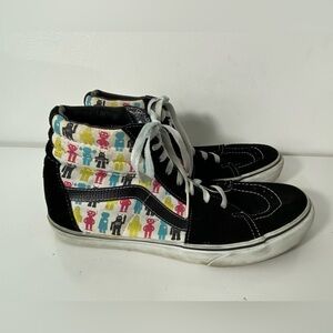 Vans x Amy Wilder Mens Size 9.5 Womens Size 11 Robot 🤖 High Top Skate Shoes